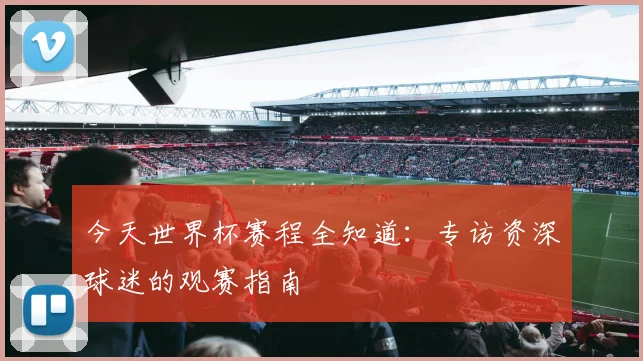 今天世界杯赛程全知道：专访资深球迷的观赛指南