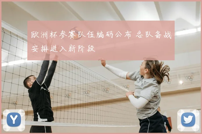 欧洲杯参赛队伍编码公布 各队备战安排进入新阶段