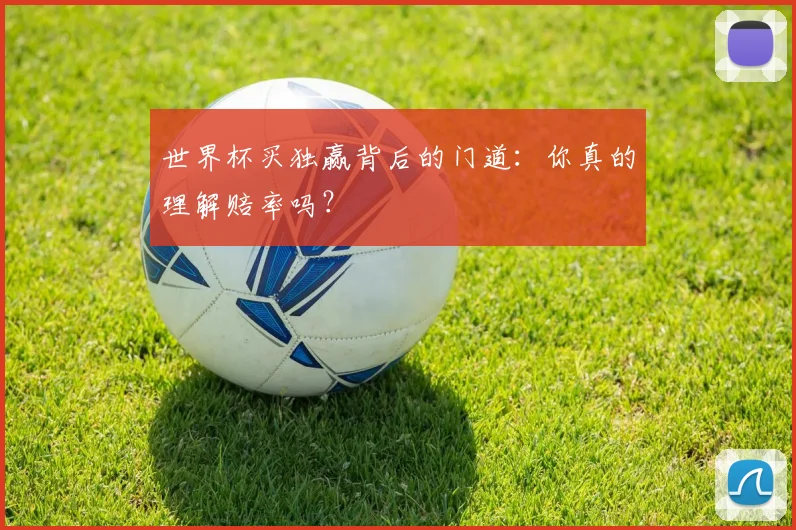 世界杯买独赢背后的门道：你真的理解赔率吗？